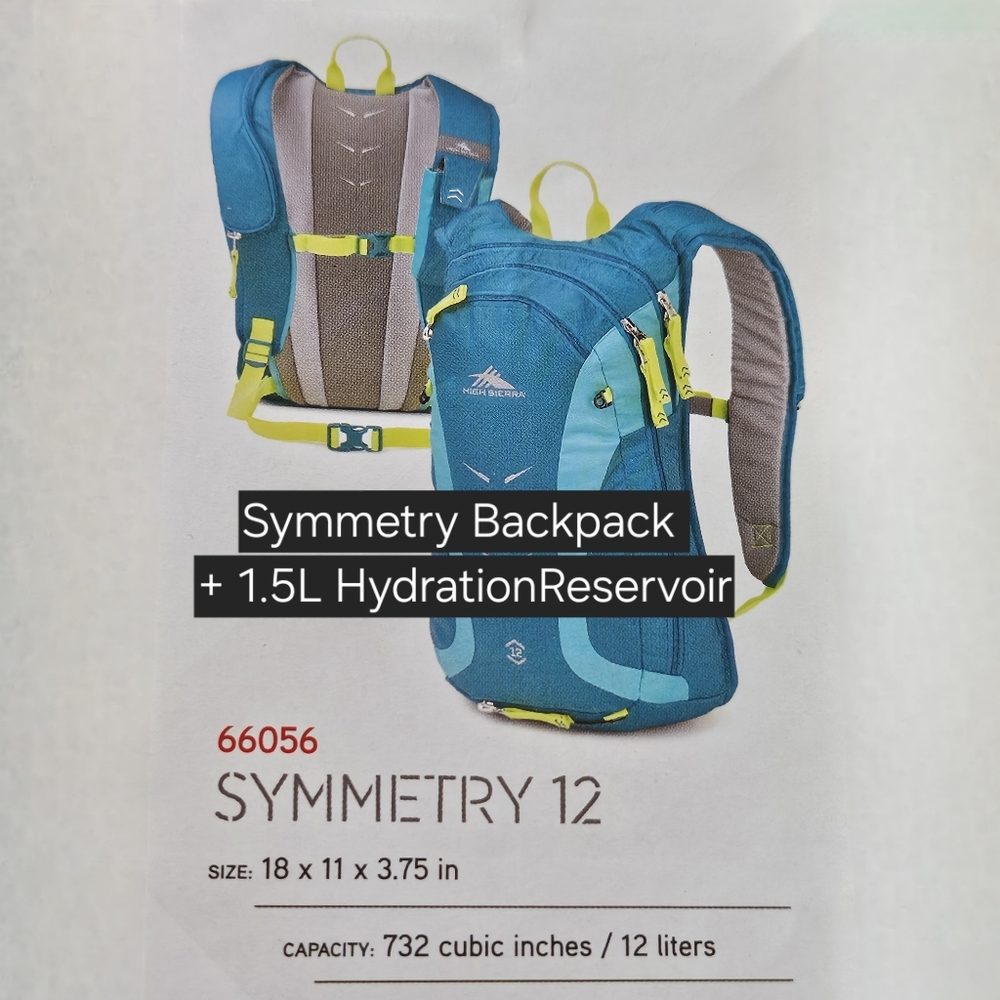 HIGH SIERRA SYMMETRY 12 (66056) & Reservoir/Bladder -Winter Pack, Insulated Tube